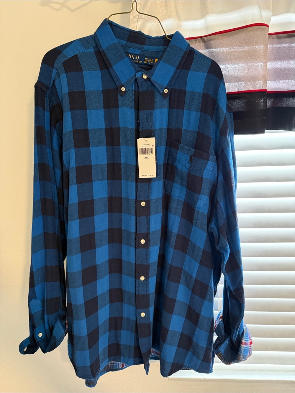 Polo by Ralph Lauren Blue and Navy Check Button-Down Shirt